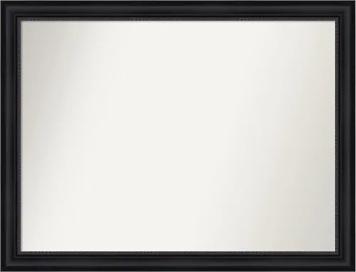 Vista 199 de Amanti Art Espejo personalizado, espejo de baño negro Astor, espejo de pared o espejo de tocador de baño sobre el fregadero (25 x 25 pulgadas)