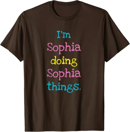 Vista 52 de Sophia - Camiseta con texto personalizado para niñas