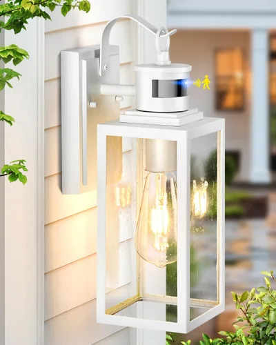 Vista 22 de VIANIS Luces de Pared para Exteriores, Luces de Porche Linterna para Exteriores, Accesorios de Iluminación para Exteriores Impermeables Negros