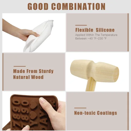 Vista 3 de Molde de silicona en forma de corazón de diamante, molde de chocolate de 8.7 pulgadas, moldes de silicona de diamante para el día de San Valentín