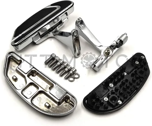 Vista 6 de MT216-123+216-109 - Soporte de montaje cromado para estribo de pasajeros compatible con Touring 1993-2019