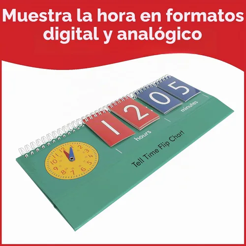 Vista 2 de edxeducation Rotafolio de tiempo, reloj de enseñanza para niños