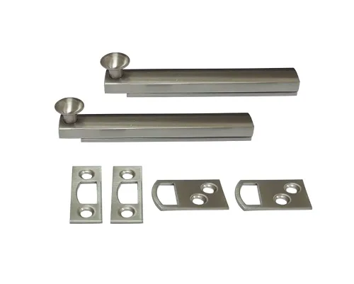 Vista 10 de QCAA Perno de superficie oculta de latón macizo resistente, 6 pulgadas, latón antiguo cepillado, 1 paquete, fabricado en Taiwán Latón envejecido