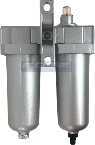 Vista 3 de Grado industrial 3/4" NPT, filtro de coalescencia en línea y combinación de secador de aire desecante con cuencos de metal para equipo de pistola