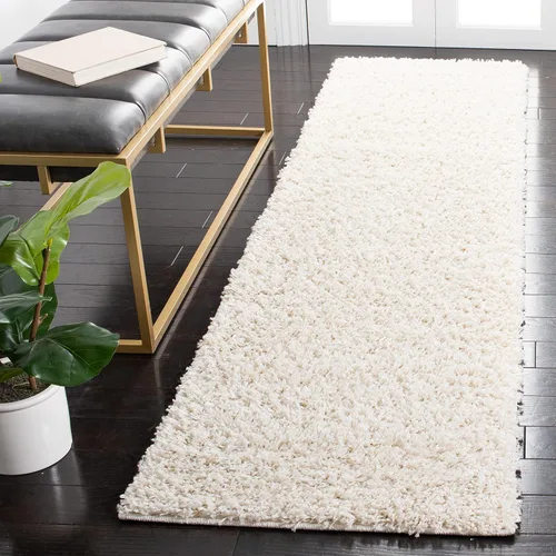 Vista 17 de SAFAVIEH Venus Shag Collection - Alfombra decorativa, 2 pies 2 pulgadas x 4 pies, color azul, diseño sólido, no desprende pelusa y de fácil cuidado