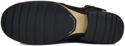 Vista 5 de Botas de tobillo de cuero para hombre con cremallera lateral CD-5008-1-N-S