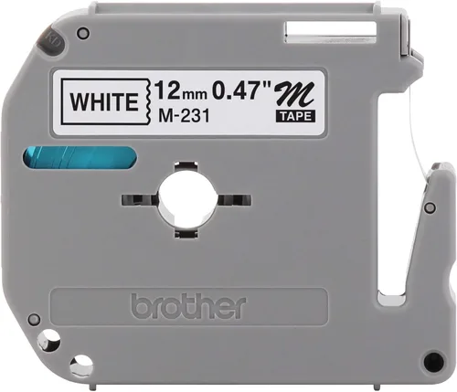 Vista 18 de Brother Etiqueta de forma continua de 0.37 "X26.20' (BRTM521), negro/azul