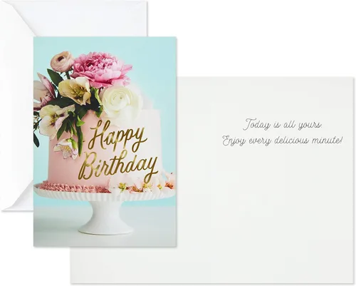Vista 7 de Hallmark Surtido de tarjetas de cumpleaños, 24 tarjetas con sobres (letras arcoíris, el mejor día de la historia) y surtido de tarjetas