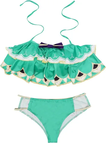 Vista 7 de Alleyon Genshin Impact - Traje de baño para mujer, traje de baño Hu Tao Venti Kazuha Scaramouche Anime Bikini Cosplay
