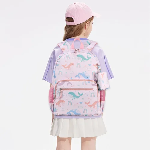 Vista 16 de Mygreen - Mochila escolar con bonitos diseños para niños y niñas, 11.5 x 15.7 x 5.1 pulgadas