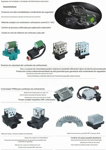 Vista 4 de Resistencia del motor del ventilador de control de temperatura manual