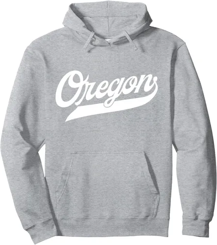 Vista 3 de Oregon Sudadera con capucha clásica, Negro, S