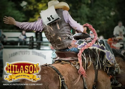 Vista 2 de HILASON Pro Rodeo Bull Riding Chaps de piel sintética juvenil verde oliva base verde oliva Chaps de montar toros Western Chaps cuero Western