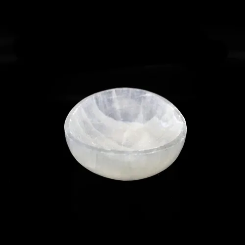 Vista 10 de Soul Sticks Cuencos de cristal de selenita para manchas, curación y recarga de cristales, cuenco de selenita pura y estación de carga de cristal