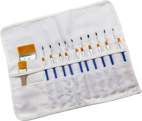 Vista 16 de Funny live Portapinceles para Suministros de Arte, Soporte para Pinceles de Artista y Organizador de Almacenamiento Estuche Bolsa Enrollable