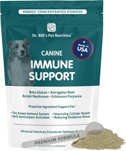 Vista 9 de Dr. Bill's Canine Health Defense Suplemento antioxidante para perros con cúrcuma, zinc, ashwagandha, cardo mariano, coenzima Q10 (CoQ10) y Bacopa