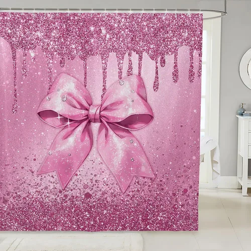 Vista 23 de Cortina de baño de flores de margarita para niños y niñas, cortina de ducha floral para decoración de baño, 72 x 72 pulgadas, retro, floral