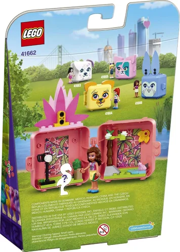 Vista 5 de LEGO Friends Olivia's Flamingo Cube 41662 Kit de construcción; incluye juguete de flamenco y mini muñeca; juego portátil es un gran regalo creativo