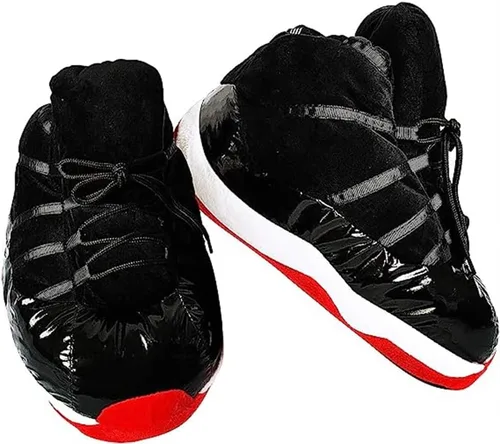 Vista 4 de MOLERFO Zapatillas de deporte con suela antideslizante para interiores y hogares, pantuflas de felpa unisex para interiores