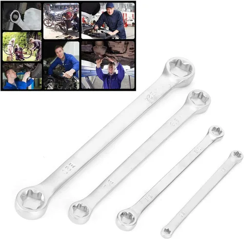Vista 7 de Acouto e juego de llaves e18 e8 herramientas de extensión offset e12 para caja doble trinquete e-llave hexagonal hembra e herramienta de reparación