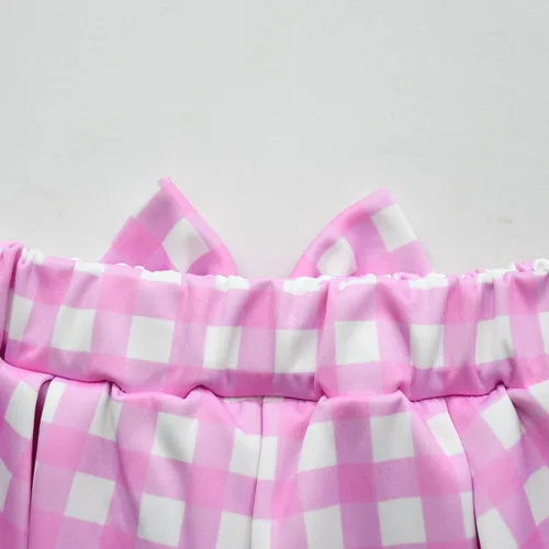 Vista 6 de Wekoyaee Disfraz rosa para niñas, disfraz de fiesta elegante