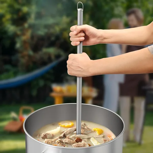 Vista 3 de Paleta mezcladora de paleta de acero inoxidable de 42 pulgadas, perfecta para cocinar, cangrejos y elaboración de cerveza, parrilla, hervidos