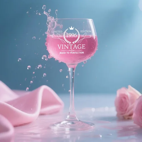 Vista 5 de Regalos de cumpleaños número 30 para mujer, copa de vino vintage 1996 grabada para ella, decoraciones de cumpleaños de 30 años regalos para mujeres
