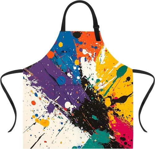 Vista 22 de Delantal divertido con 2 bolsillos para hombres y mujeres, barbacoa, parrilla, delantales con babero ajustable, regalos, cocina, cocina de la cocina