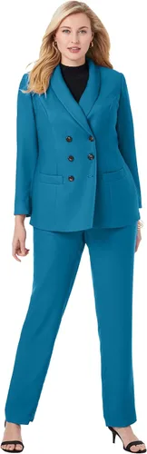 Vista 5 de Jessica London Conjunto de pantalones de doble botonadura para mujer