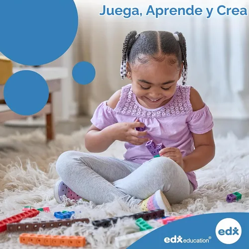 Vista 7 de edxeducation Bloques de atributos transparentes, juego de 60 minitarras, formas coloridas de plástico, accesorio de caja de luz, juego sensorial