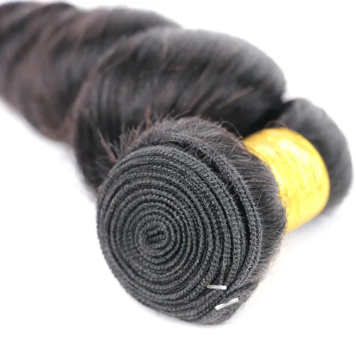 Vista 5 de Extensiones de cabello humano corto ondulado suelto, 1 Bunldes, 100% sin procesar, cabello virgen brasileño de 8 pulgadas, extensiones de cabello