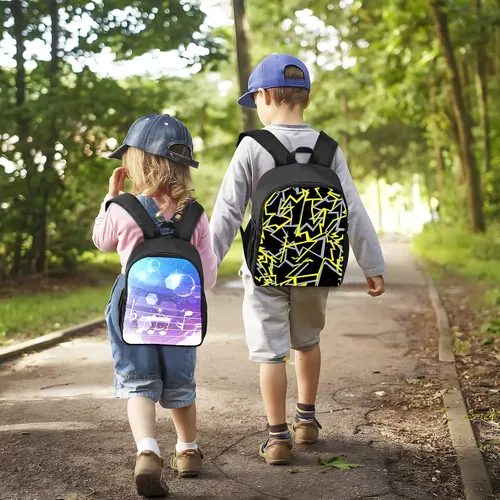 Vista 6 de UKQMK Mochila de juego, con estuche Pencial, mochila escolar, correa de hombro ajustable, mochila casual, 14