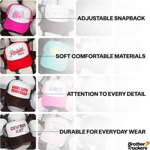 Vista 3 de Padel Upside Down Inversed Vintage Trucker Hat Gorra de béisbol premium Snapback para hombre y mujer