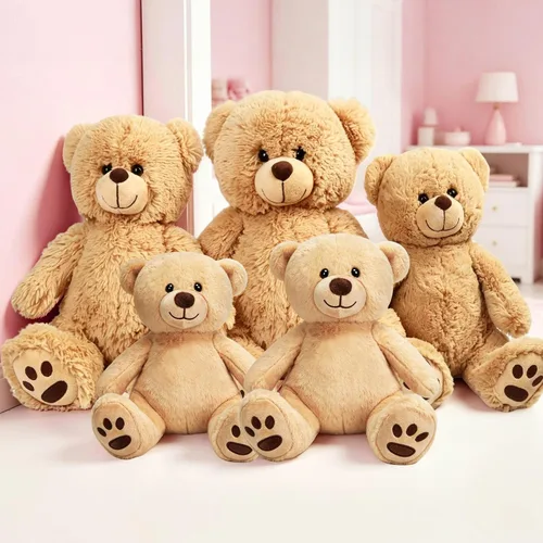 Vista 6 de LotFancy Oso de Peluche Animal de Peluche, Oso de Peluche Marrón de 10 Pulgadas Juguete de Peluche, Regalos de Peluche Suave para Niños Bebés