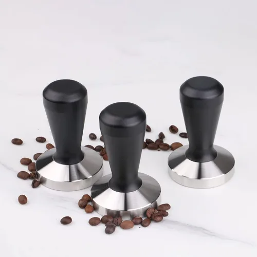 Vista 9 de Prensa de grano de café de acero inoxidable con base de café Barista Espresso 1.929 in