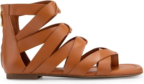 Vista 7 de Aerosoles Sandalias planas Glam para mujer, Bronceado Cuero