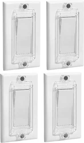 Vista 9 de Bates - Protector magnético para interruptor de luz, paquete de 2, transparente, a prueba de niños, cerradura, protector de interruptor de pared