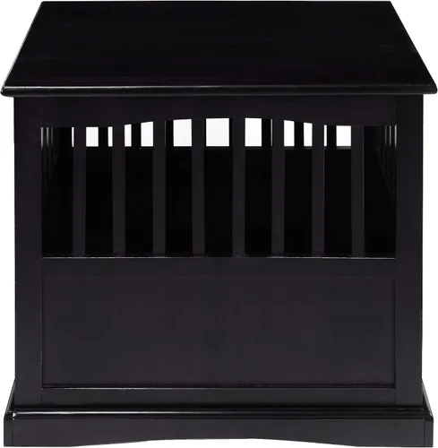 Vista 7 de Casual Home Mueble de madera para perros de interior, jaula para perros, mesa auxiliar, mesa de noche, cuna para perros con cierre de seguridad