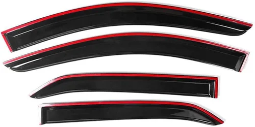 Vista 7 de Window Visor 8 Pieces Rain Sun Guard Vent Set Acrylic Left Right for Chevy for Equinox 2018-2022