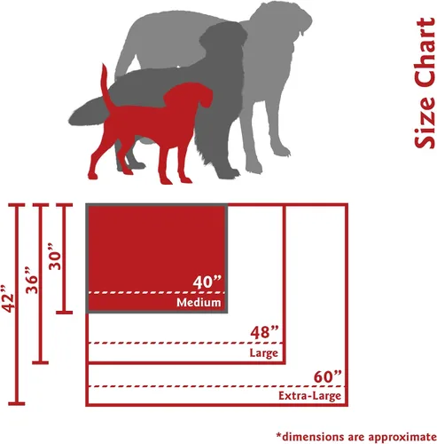 Vista 4 de Majestic Pet Cama rectangular para perros tamaño mediano, lavable, funda extraíble, cama para mascotas, cama para jaula para perros, cama de gran