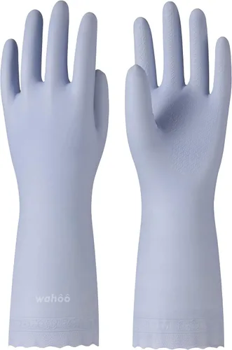 Vista 7 de WG Todo Individual Dishwashing, Latex Free, Skin-Friendly, Dishes Washing, Reusable, DEHP-Free, Non-Slip, Household Kitchen Gloves