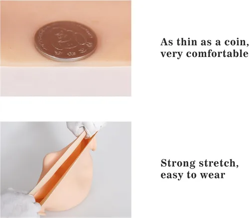 Vista 7 de Máscara femenina realista de silicona de alta elasticidad para cosplay, Halloween, sorpresa, crossdresser transgénero
