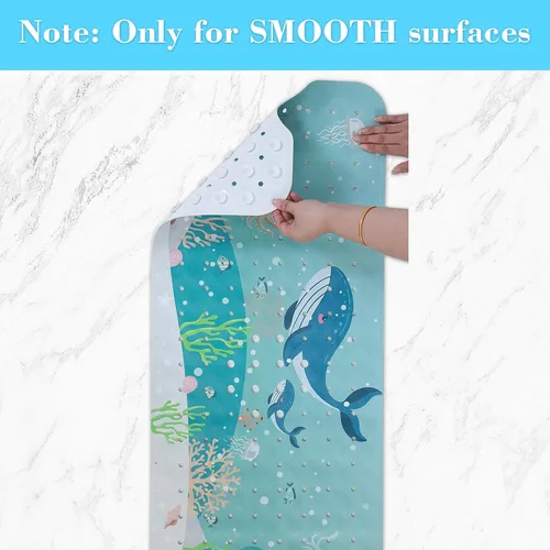 Vista 4 de Secopad Alfombra de Baño para Bañera Antideslizante, Lavable a Máquina, Alfombra Antideslizante de Ducha para Bañera de Bebé con Dibujos Animados