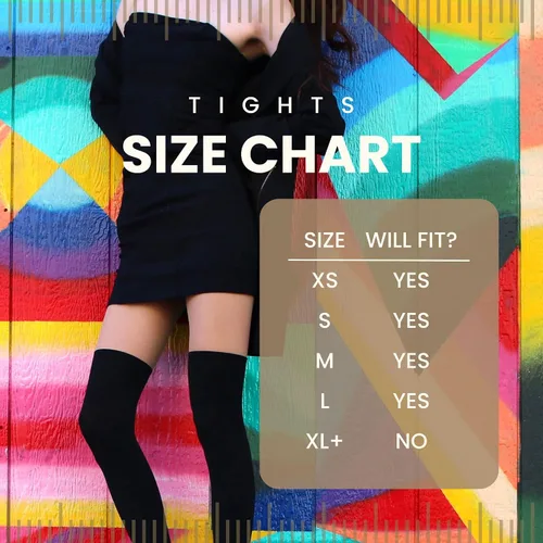 Vista 6 de Millennials In Motion Illusion Faux Thigh High Socks Tights
