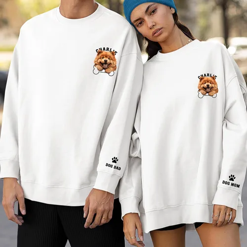 Vista 4 de Nazenti Sudadera con capucha para perro, camisa para perro, camisa para mamá, regalos para mamá para mujeres, suéter de perro para mujer, sudadera