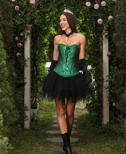 Vista 136 de SZIVYSHI Corsé para mujer, lencería moldeadora, body con cintura de encaje