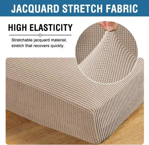 Vista 62 de H.VERSAILTEX Fundas de Cojín de Asiento Individuales Super Elásticas Fundas de Sofá Fundas de Cojín de Sofá Fundas Deslizables Juegos Tela de Sarga