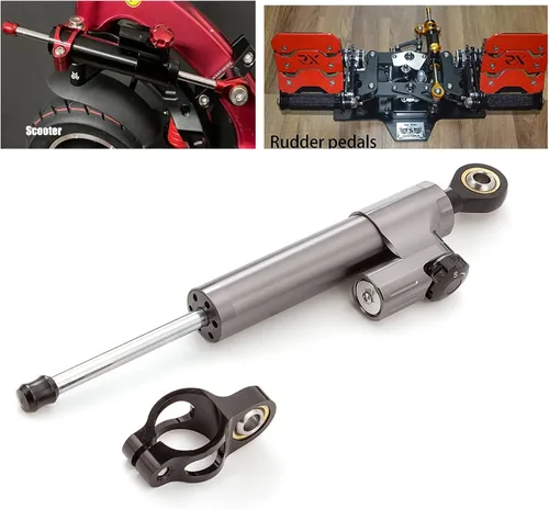 Vista 8 de Amortiguador de dirección CNC amortiguadores estabilizadores direccionales para motocicleta/motocicleta/scooters eléctricos/motos de nieve/pedales