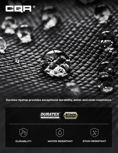 Vista 9 de CQR Pantalones tácticos para hombre, resistentes al agua, pantalones cargo Ripstop, ligeros EDC trabajo, senderismo, ropa para exteriores