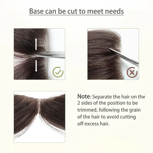Vista 4 de Extensión frontal de cabello rubio claro para hombres, extensión de cabello lacio con pérdida de línea de cabello humano con cinta adhesiva